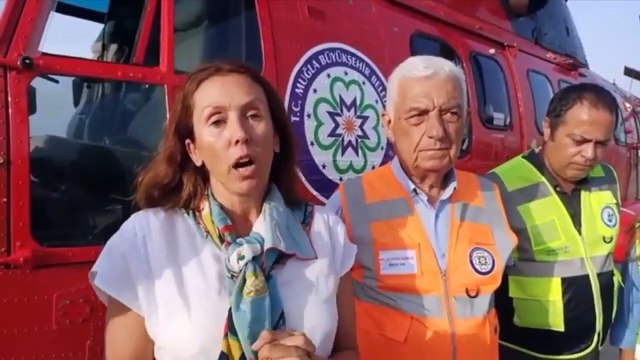 Muğla Büyükşehir Belediyesi, 4.5 ton su kapasiteli helikopteri Muğla’ya getirdi
