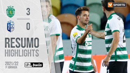 Highlights: Sporting 3-0 FC Vizela (Liga 21/22 #1)