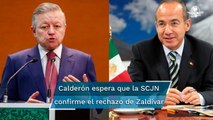 Felipe Calderón felicita a Arturo Zaldívar por rechazar ampliación de mandato en la Corte