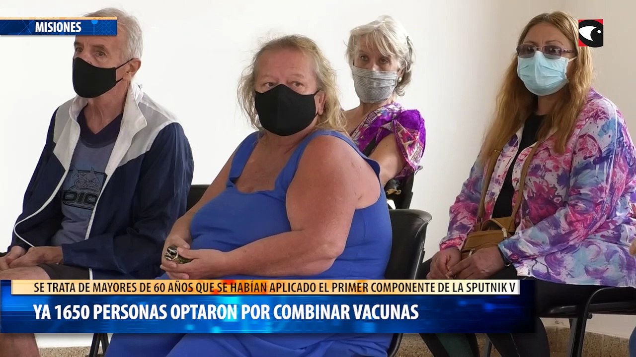 1650 personas optaron por combinar vacunas en Misiones este viernes