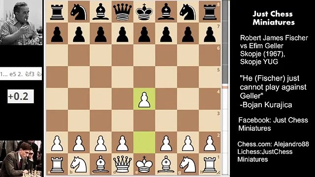 Bobby Fischer's Memorable Game against Efim Geller. Flawed Masterpiece (1967)