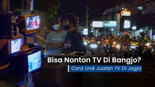 Laris Manis Jual TV Bekas di Sekitar Lampu Lalu Lintas Kota Jogja