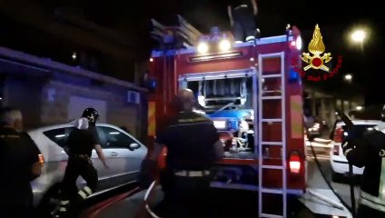 Download Video: Incendio in un appartamento al 9° piano, intervengono Vigili del Fuoco