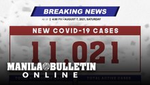 DOH reports 11,021 new cases, bringing the national total to 1,649,341, as of AUGUST 7, 2021