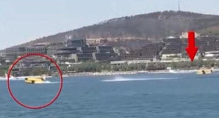 Yangın uçağını engelleyen jet-ski için soruşturma