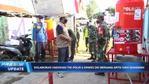 Kolaborasi Vaksinasi TNI-POLRI dan Dinkes DKI Jakarta Bersama Artis Ivan Gunawan di Tambora Jakarta Barat.