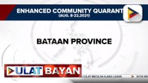 Probinsya ng Bataan, isasailalim sa ECQ bukas