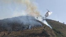Incendi nel Palermitano, decine di lanci d'acqua in zone impervie delle Madonie (07.08.21)
