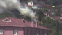 Son dakika haberi: Çatalca'da yerleşim alanına yakın ağaçlık alanda korkutan yangın