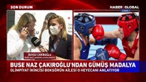 Gümüş madalya kazanan Buse Naz Çakıroğlu ile annesinin duygulandıran telefon konuşması