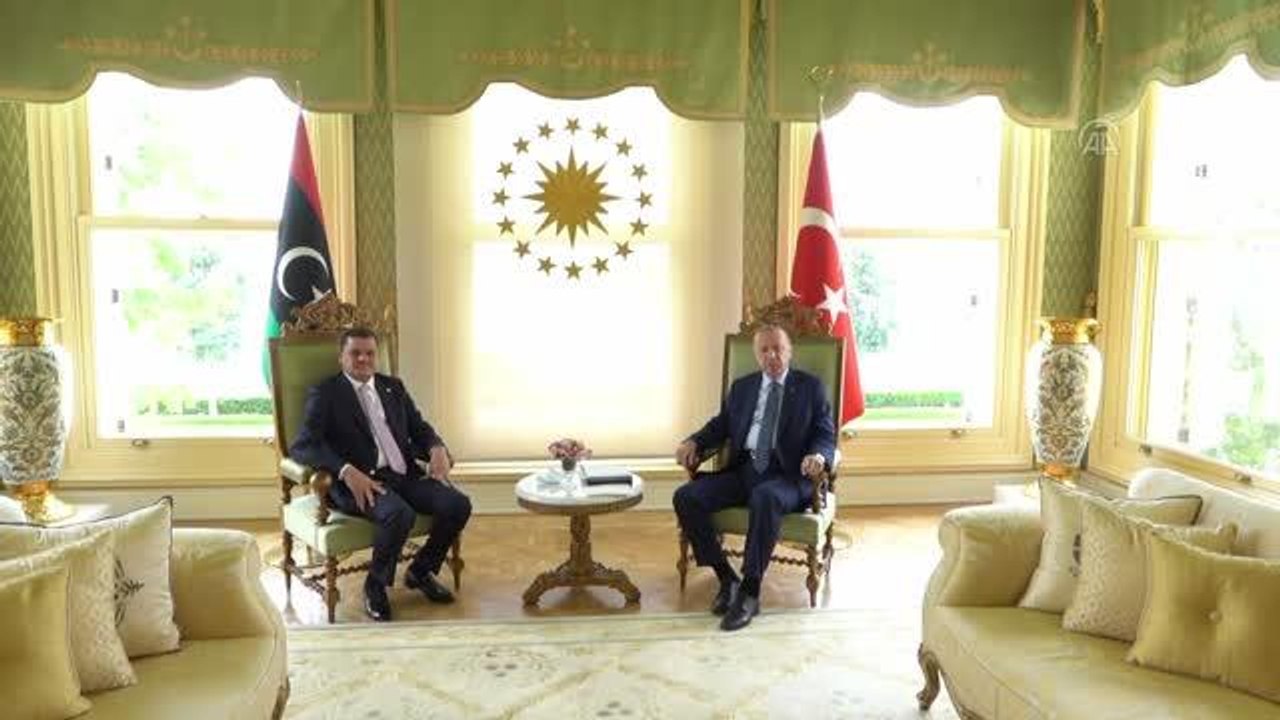 Son dakika: Cumhurbaşkanı Erdoğan ve Libya Başbakanı Dibeybe ile bir araya geldi