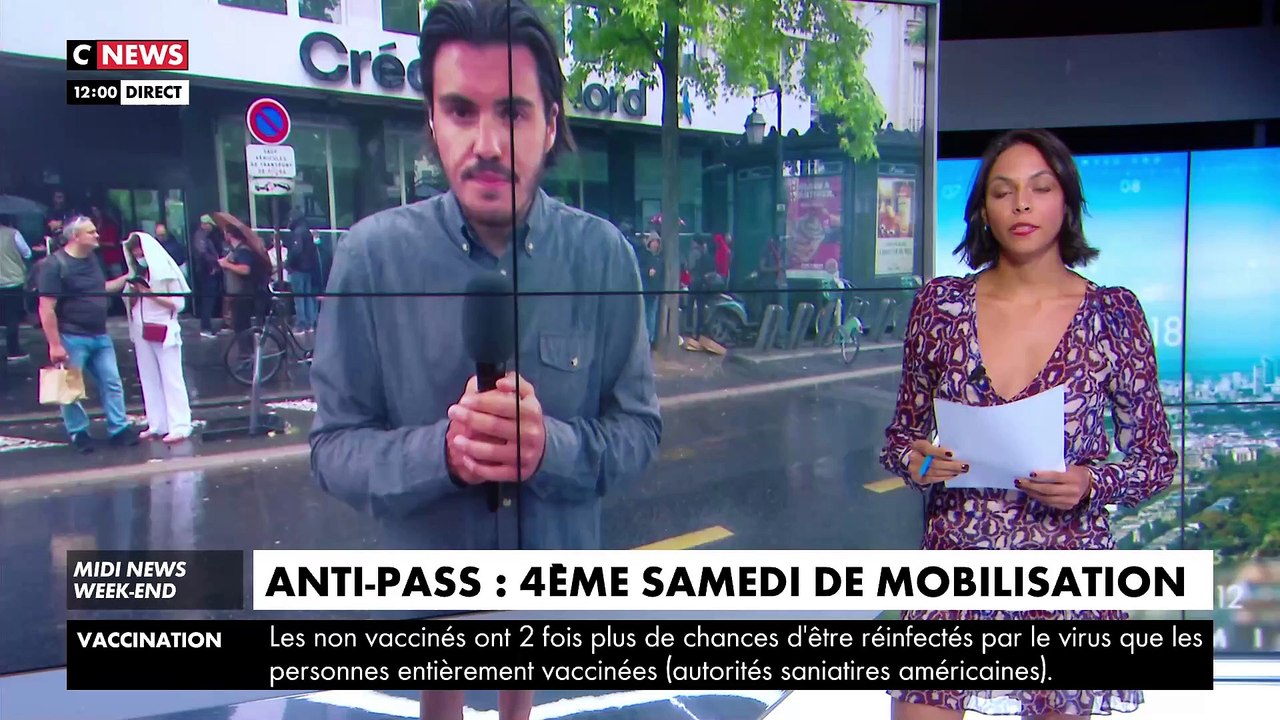 Quatrième samedi de mobilisation contre le pass sanitaire à Paris  : Les premières images en direct sur CNews