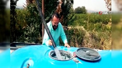 Tankerlerini dolduran traktörler hazır bekliyor