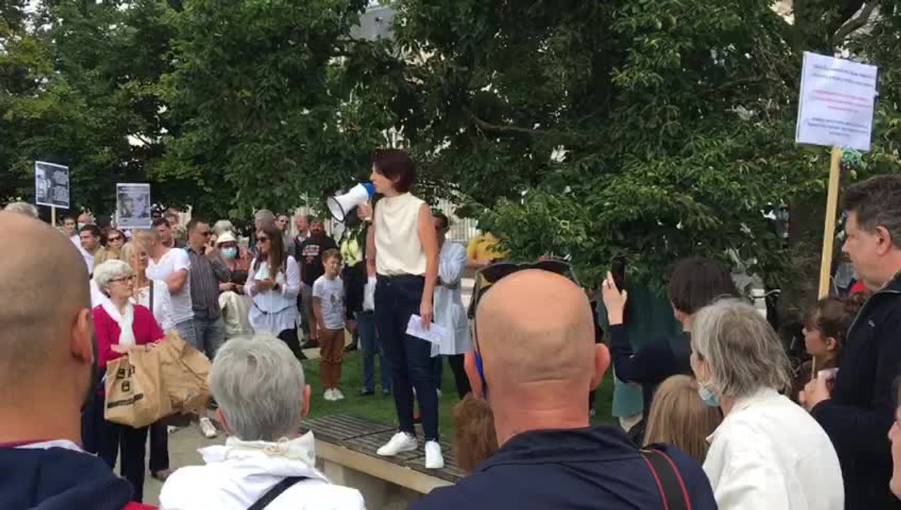 Manifestation des anti-pass sanitaire , à Troyes, samedi 7 août