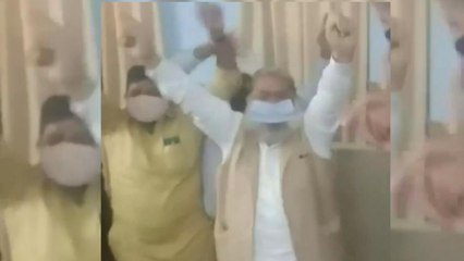 Neeraj wins Gold, Haryana Minister dances in happiness