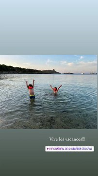 Sylvie Tellier partage ses vacances en famille sur Instagram, 7 août 2021.