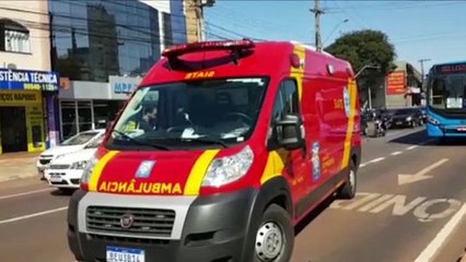 Durante colisão envolvendo ônibus e automóvel no Centro, grávida acaba ficando ferida e é encaminhada ao HU