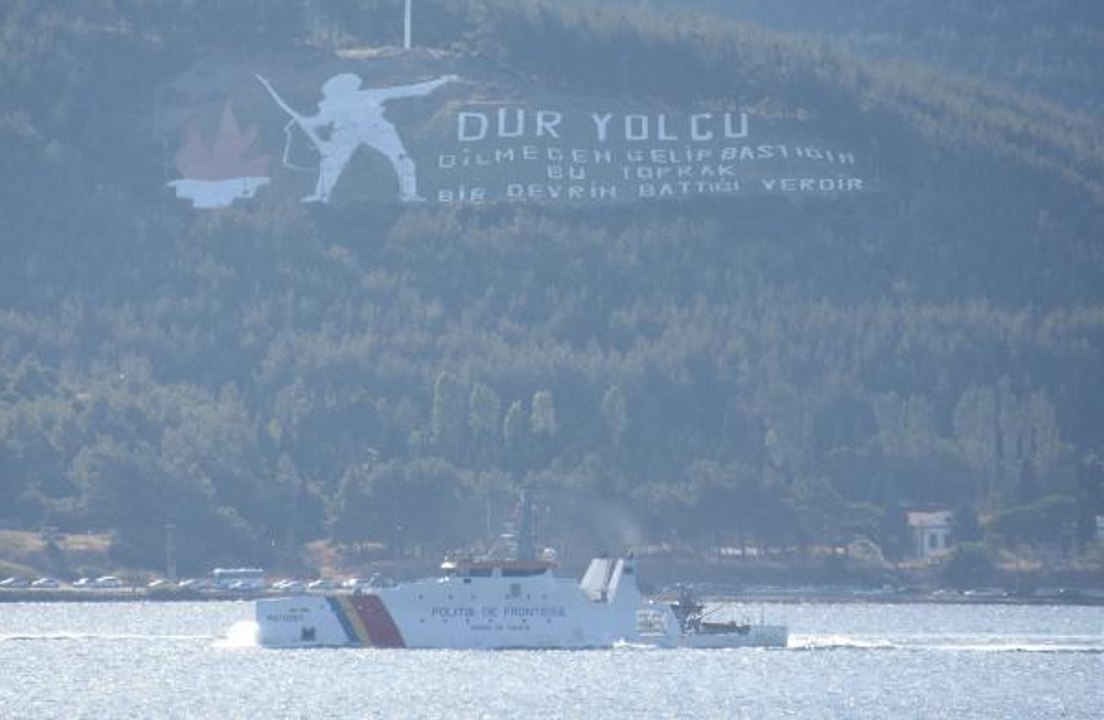 ROMANYA DEVRİYE GEMİSİ İLE RUS SAVAŞ GEMİSİ ÇANAKKALE BOĞAZI'NDAN GEÇTİ