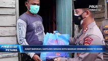 Jumat Barokah, Kapolres Serang Kota Polda Banten Bagikan Sembako Door to door