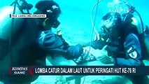 Lomba Catur dalam Laut untuk Peringati HUT Ke-76 Republik Indonesia