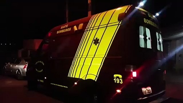 Homem sofre queda no Bairro Guarujá e é atendido pelo Siate
