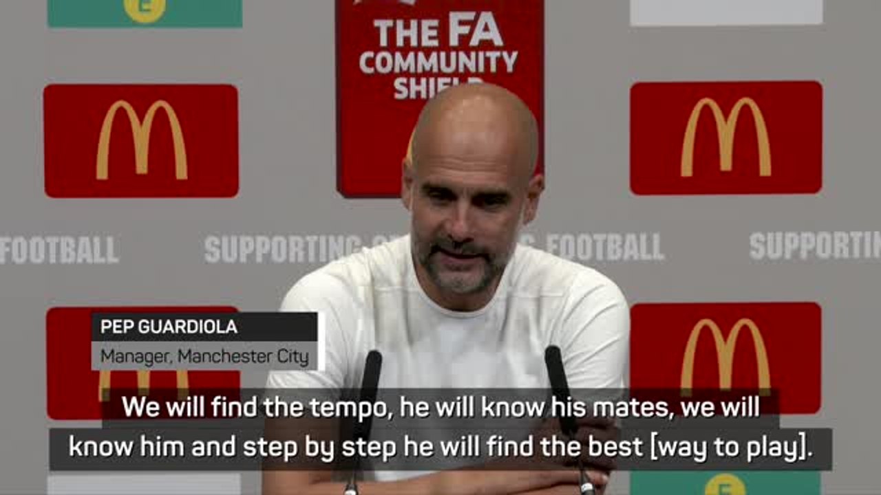 Guardiola urges patience over new Man City sign...