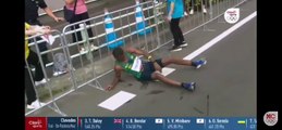Momento en el que un brasileño se desvaneció en maratón de los Juegos Olímpicos