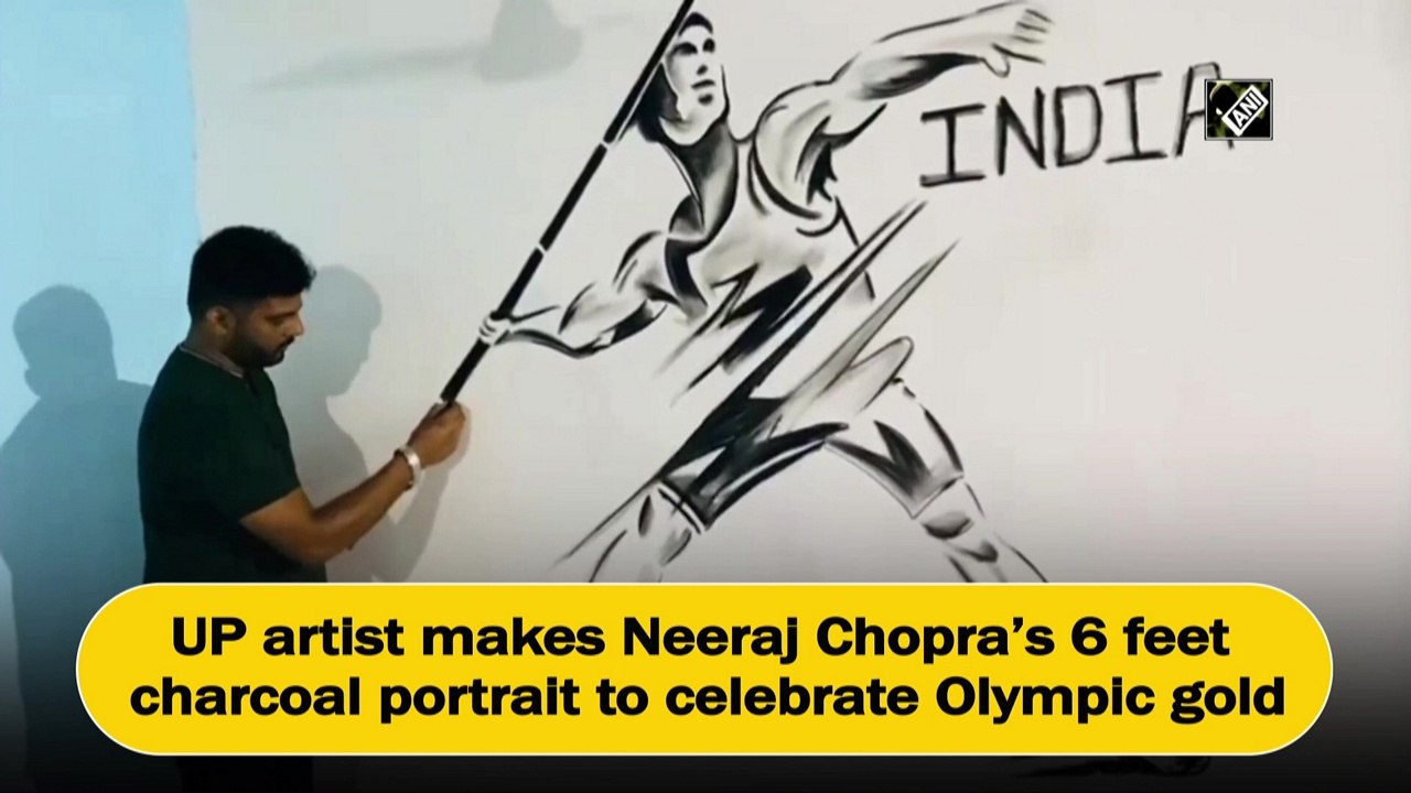 UP artist makes Neeraj Chopra’s 6 feet charcoal...