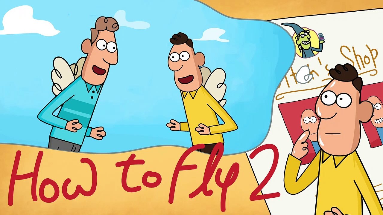 How to fly 2 | Cartoon Animation | 1min cartoon