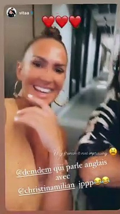 Christina Milian, Vitaa et Demdem font la fête ensemble sur Instagram le 7 août 2021.