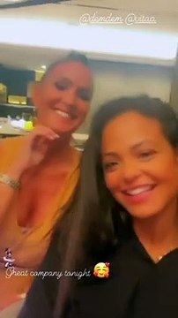 Christina Milian, Vitaa et Demdem font la fête ensemble sur Instagram le 7 août 2021.