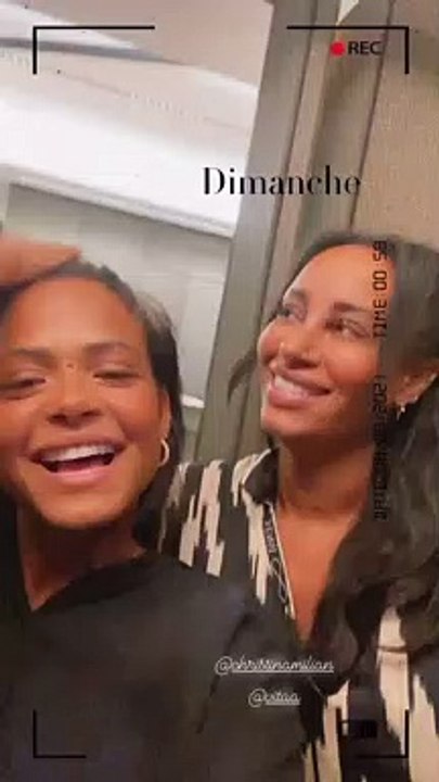 Christina Milian, Vitaa et Demdem font la fête ensemble sur Instagram le 7 août 2021.