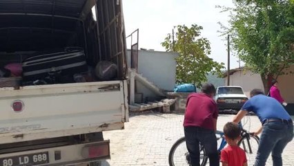 Orman yangınında bisikleti zarar gören çocuğa yenisi hediye edildi