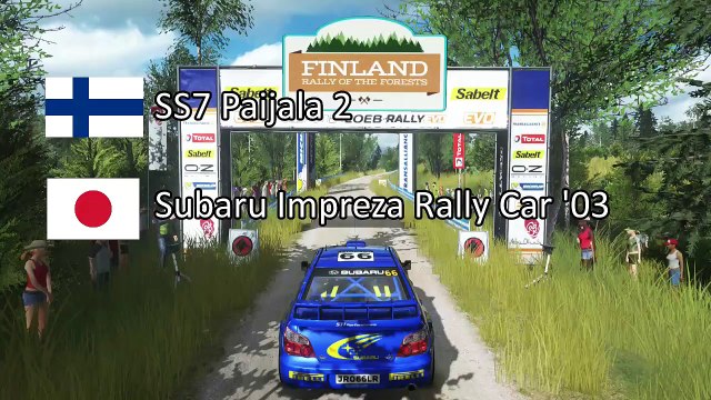 Finlande SS7 - Paijala 2 - Subaru Impreza Rally Car '03