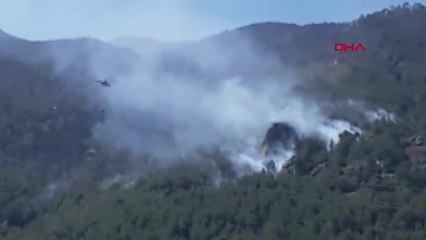 ÇİNE'DEKİ ORMAN YANGININDA SÖNDÜRME ÇALIŞMALARI 3'NCÜ GÜNÜNDE