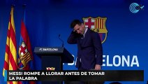 Messi rompe a llorar antes de tomar la palabra