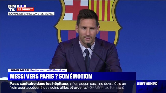 Lionel Messi: J'aurais voulu dire adieu aux supporters dans de meilleures conditions