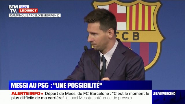 Pour Lionel Messi, son départ du FC Barcelone est sûrement le moment le plus difficile de sa carrière