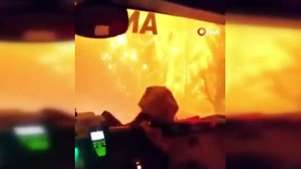 Orman ekipleri ölümle burun buruna geldi