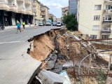 Başkent'te bir inşaatın istinat duvarı çöktü