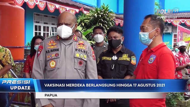 Kapolda Papua Tinjau Pelaksanaan Vaksinasi Merdeka di SMK Negeri 3 Kota Jayapura