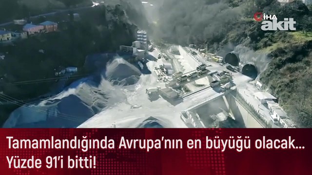 Tamamlandığında Avrupa'nın en büyüğü olacak... Yüzde 91'i bitti!