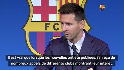 Barcelone - Messi : "Paris est une possibilité"