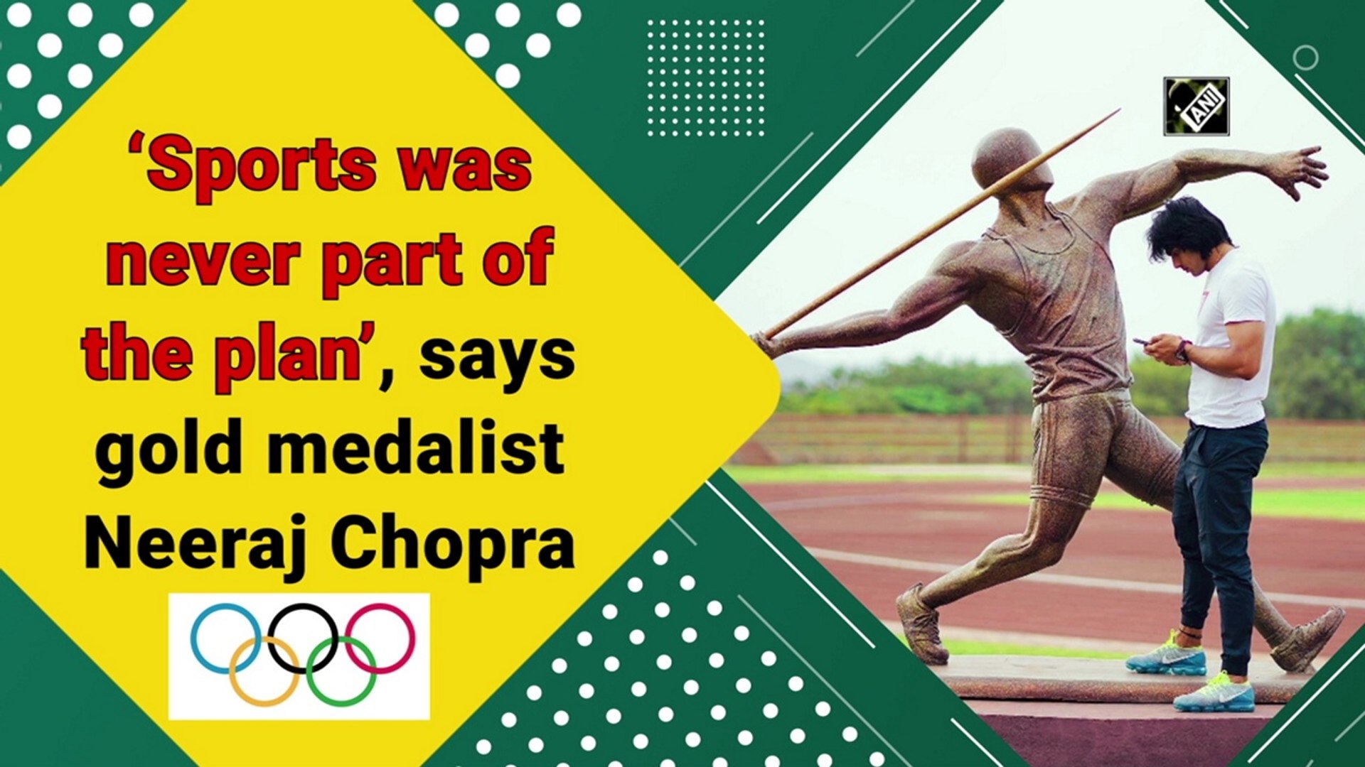 ⁣Sports was never part of the plan, says Olympic gold medalist Neeraj Chopra