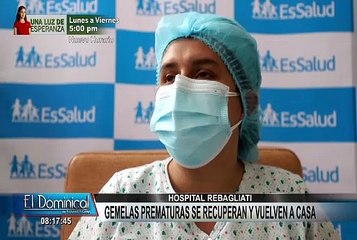 Hospital Rebagliati: gemelas prematuras vuelven a casa tras permanecer más de 45 días en UCI