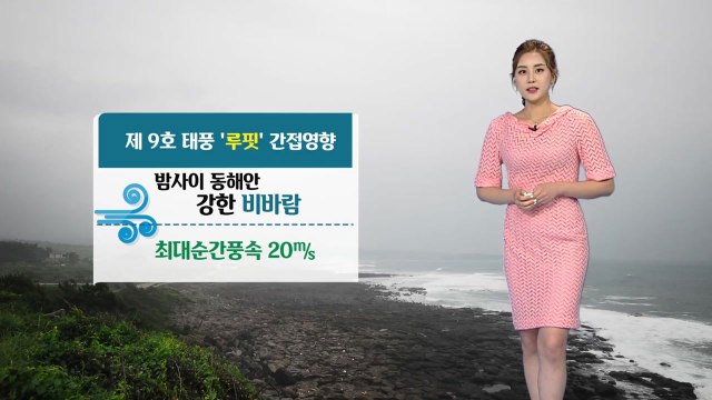 [날씨] 태풍 '루핏' 간접영향...밤사이 동해안 강한 비바람 / YTN