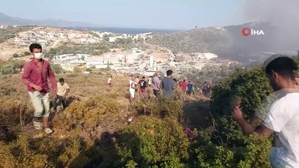 Datça’da makilik yangını başladı