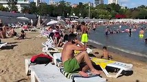 Yer Caddebostan; halk plajındaki yoğunluk böyle görüntülendi