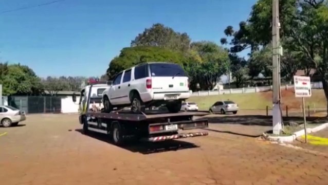 Caminhonete Blazer com registro de furto é localizada pela PM no Bairro Maria Luíza