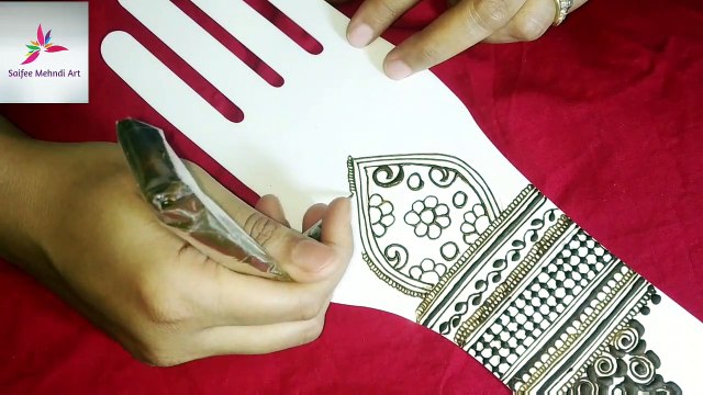 Easy simple arabic mehndi heena design for hand #मेहदी - designer mehndi design - Habiba Mehndi Art